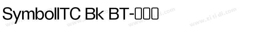SymbollTC Bk BT字体转换